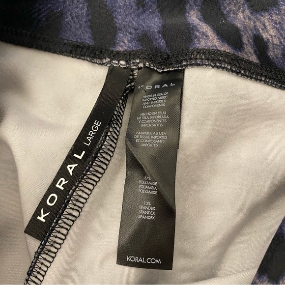 Koral || Drive Cheetara High Rise Legging in Blue Cheetara Large - Picture 6 of 9